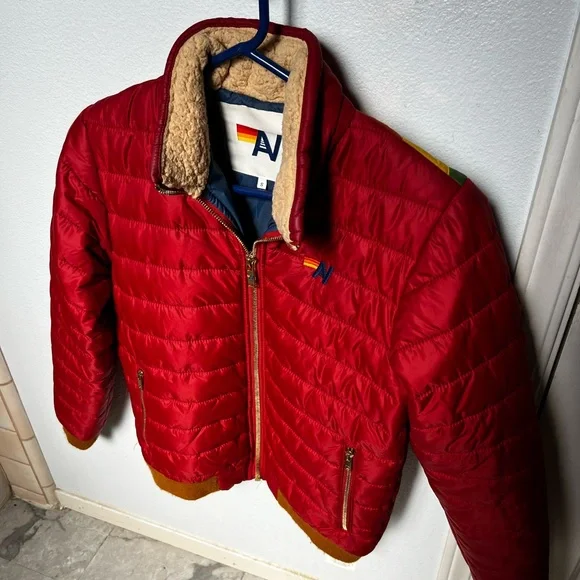 Aviator nation sunburst puffer jacket